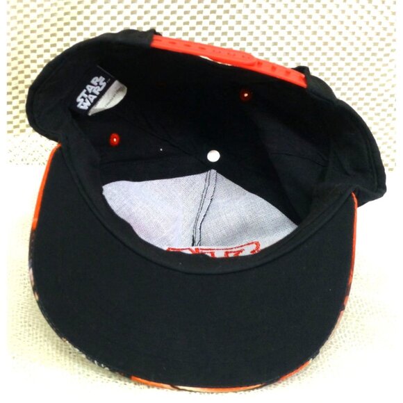 Star Wars Snapback Hat Darth Vader Graphic Brim & Red Logo Embroidery - Picture 5 of 8